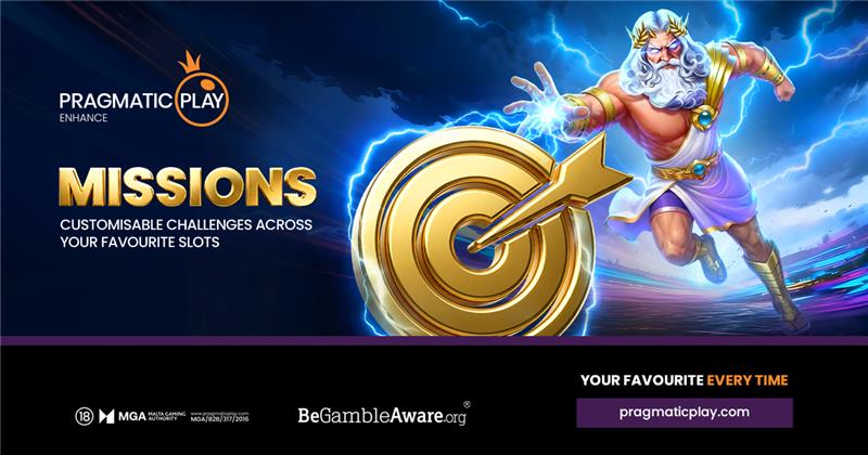 PRAGMATIC PLAY ADDS PRIZE-PACKED MISSIONS TO SLOTS